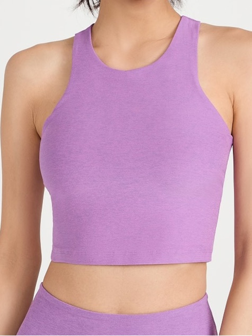 Beyond Yoga Refocused Cropped Tank Size Small Light Purple